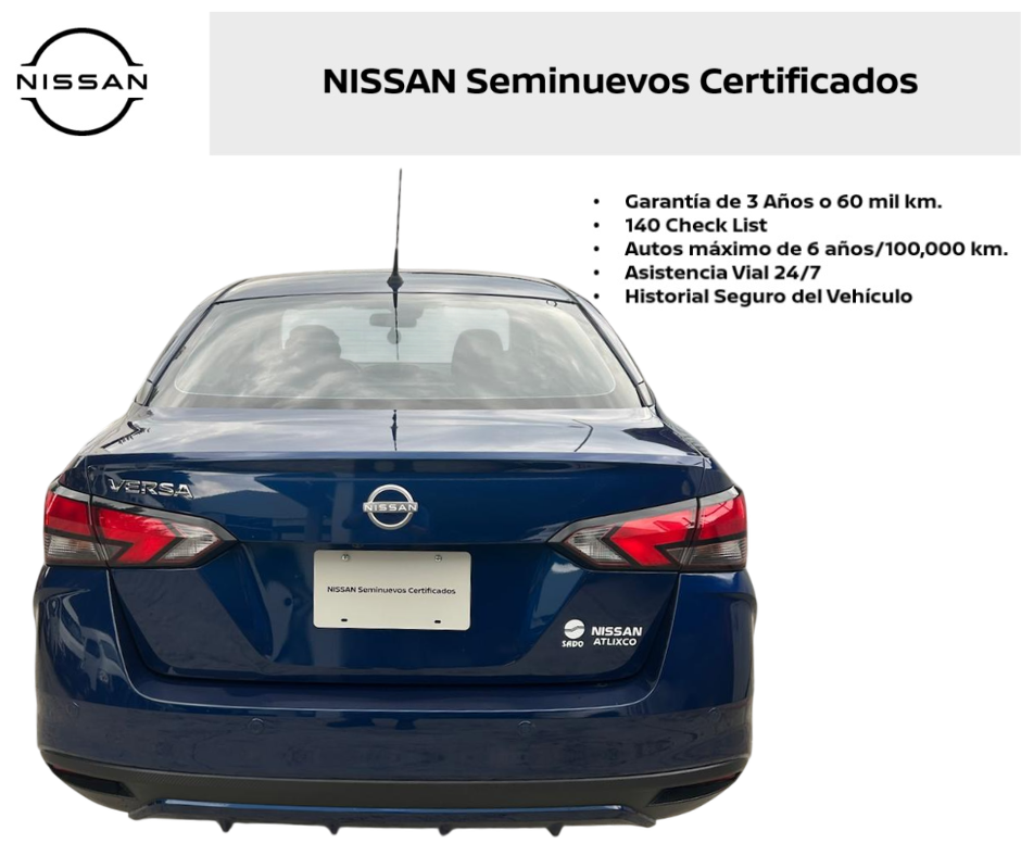 2025 Nissan VERSA 4P ADVANCE L41.6 MAN
