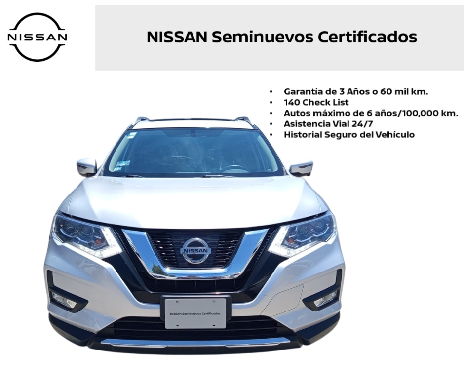 2020 Nissan X-TRAIL 5 PTS EXCLUSIVE CVT PIEL QCP GPS 5 PAS RA-19